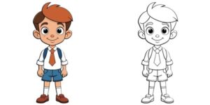 Desenhos de meninos para colorir 8