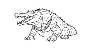 Desenhos de Jacaré para colorir