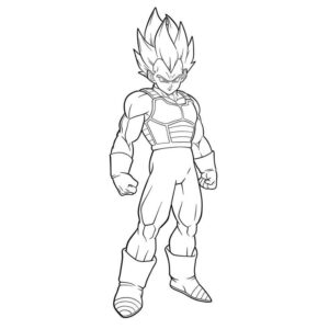Desenhos do Vegeta Para Colorir 