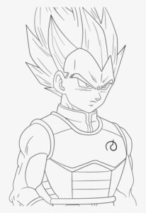 Desenhos do Vegeta Para Colorir 