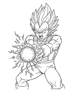 Desenhos do Vegeta Para Colorir 