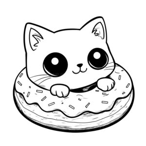 Desenhos Kawaii para colorir