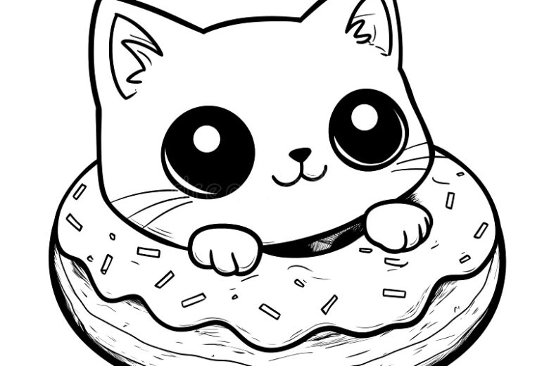 DESENHOS KAWAIII PARA COLORIR E DESENHAR 7