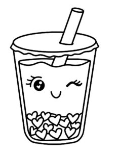 Desenhos Kawaii para colorir