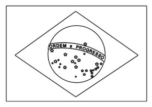 Desenhos da bandeira do Brasil