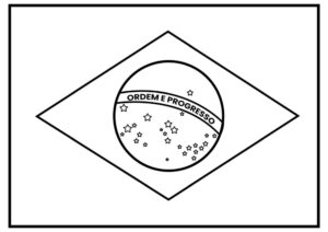 Desenhos da bandeira do Brasil