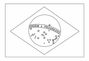 Desenhos da bandeira do Brasil