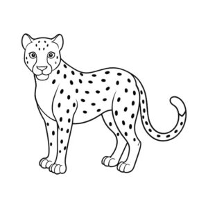 Desenhos de Onça Para colorir 