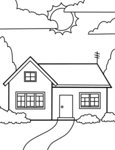 desenhos de casa para colorir 4