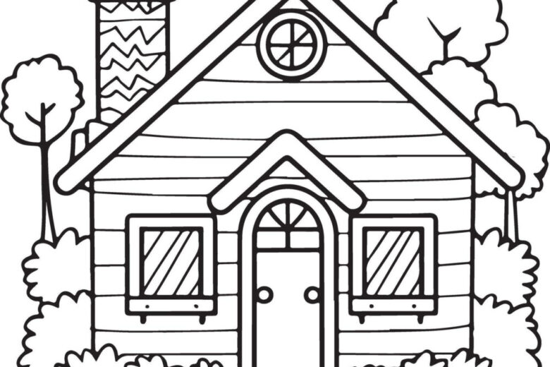 desenhos de casa para colorir 8