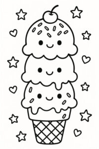 Desenhos de sorvete para colorir 8 Desenhos de sorvete para colorir