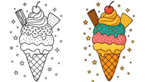 Ice Cream Coloring Pages 3 jpg 80