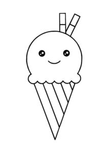 Desenhos de sorvete para colorir 4 Desenhos de sorvete para colorir