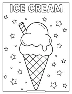 Desenhos de sorvete para colorir 5 Desenhos de sorvete para colorir