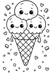 Desenhos de sorvete para colorir 9 Desenhos de sorvete para colorir