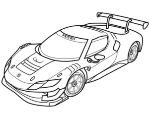 Desenhos de Ferrari para colorir 