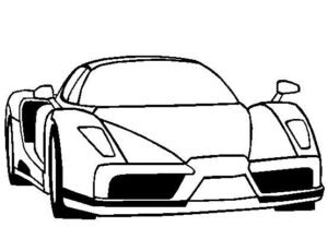 Desenhos de Ferrari para colorir 
