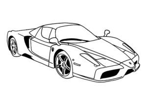 Desenhos de Ferrari para colorir 