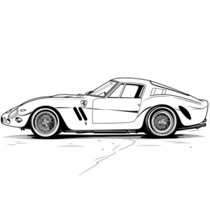 Desenhos de Ferrari para colorir 
