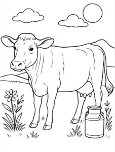 desenhos de vaca para colorir 1