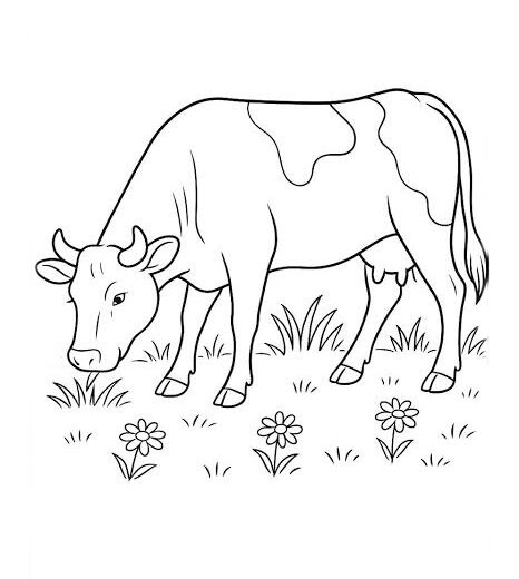 desenhos de vaca para colorir 10