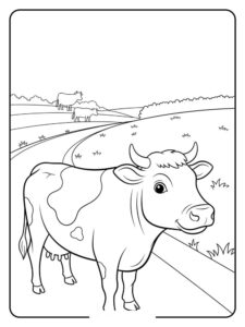 Desenhos de Vaca para colorir