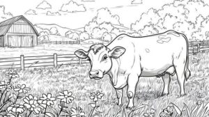 desenhos de vaca para colorir 2