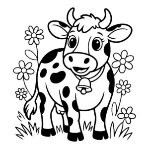 desenhos de vaca para colorir 3