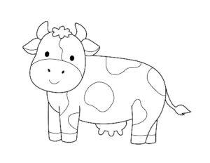 desenhos de vaca para colorir 4