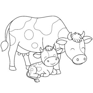 desenhos de vaca para colorir 6