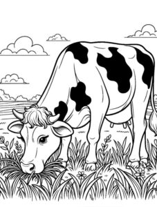 desenhos de vaca para colorir 7