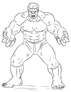 Desenhos do Hulk para colorir