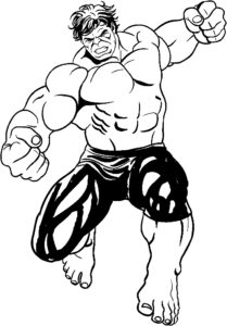 Desenhos do Hulk para colorir