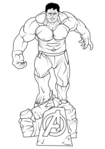 Desenhos do Hulk para colorir