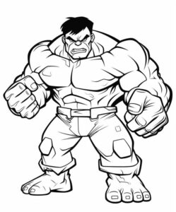 Desenhos do Hulk para colorir