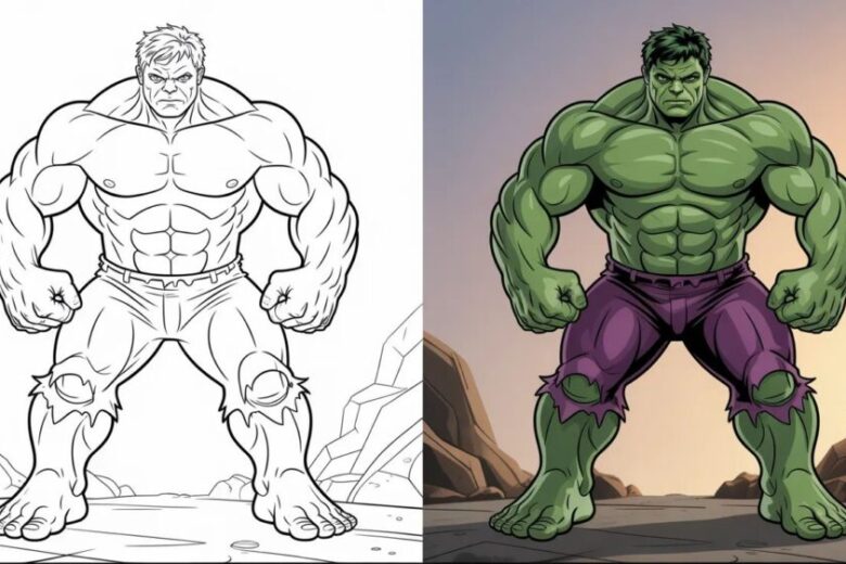 desenhos do hulk para colorir 8